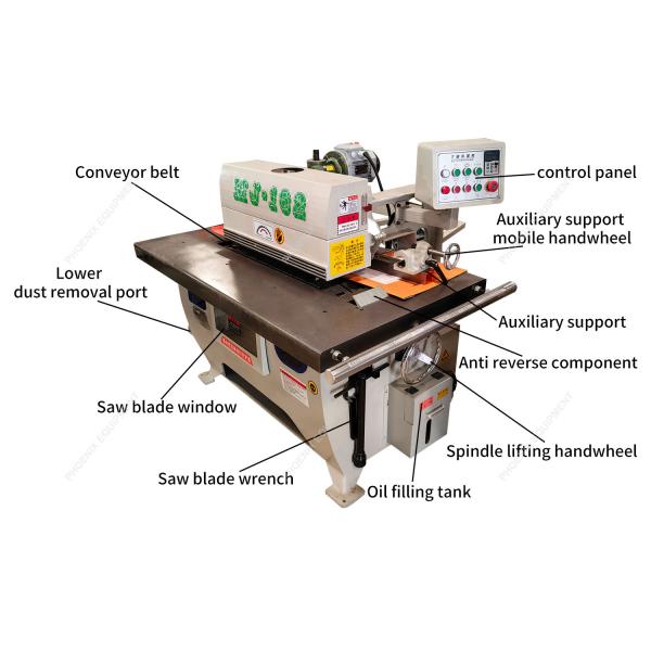 Straight Line Rip Saw for Wood Cutting in Automatic Longitudinal Circular Saw Machine