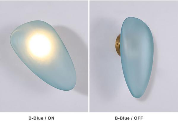Nordic LED Wall Lamps Living Room Designer Lamp Modern Glass Pebble Wall Light （WH-OR-22）