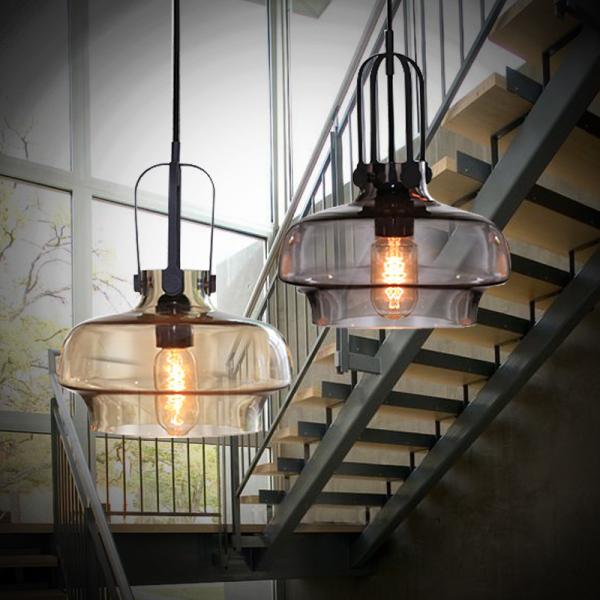 Smoked glass ceiling pendant lamp fixtures Indoor decoration (WH-GP-26)
