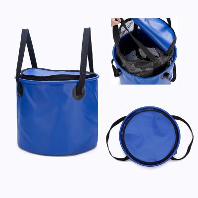 28L se pliant pêchant la bâche 500D imperméable solide étanche durable de seau