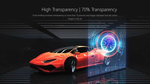 50/60HZ P3.9 Indoor Led Display Transparent 48% Ratio See Through LED Screens
