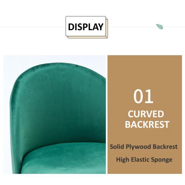 Leisure Furniture Golden 46CM 78CM Faux Leather Metal Dining Chairs