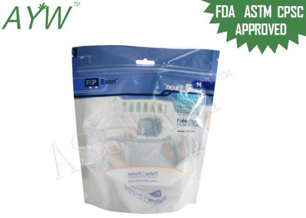 Oxygen Cylinder Custom Zip Lock Bags Plastic For Medical Equipment Packaging