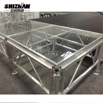 Acrylic Wedding Decor Event Transparent Swimming Pool Stage Glass Platform