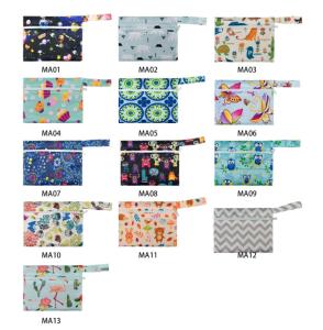 15x18cm Mini washable reusable menstrual pads Cloth Bag sanitary Zipper