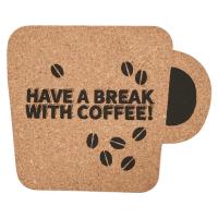L'OEM de Yuelin a personnalisé le gâteau de Cork Coasters Bulk Cup Shaped formé pour les tasses en verre