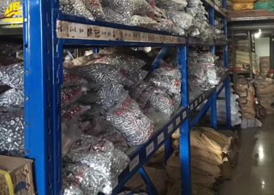 Adjustable Heavy Duty Steel Racks P Type Beams 6000KG Limited Columns Weight