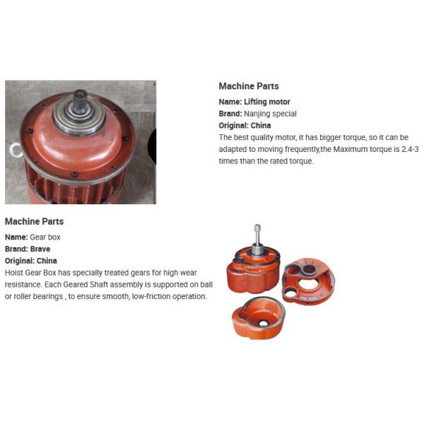 1 - 10 Ton Lifting Electric Wire Rope Hoist Limit Switch Makes Safety Operation