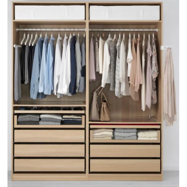 Высокий глянцевый сдвижной спальный шкаф Хранилище стройный шкаф для маленькой спальни