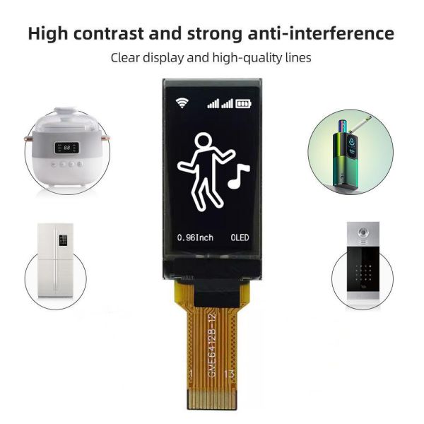 0.96 Inch OLED Display Module with 128x64 Resolution and I2C/SPI Interface