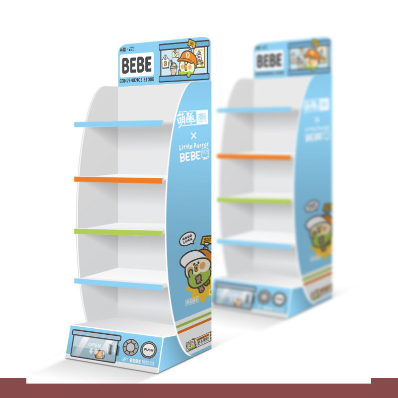Customized Eco-Friendly Cardboard PDQ Rack for Commercial Sectional Display Furniture