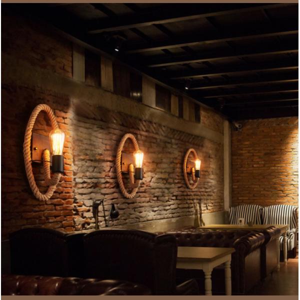 loft wall light Edison Bulb Aisle Stairs Bar Coffee Shop vintage rope Wall lamp (WH-VR-12)