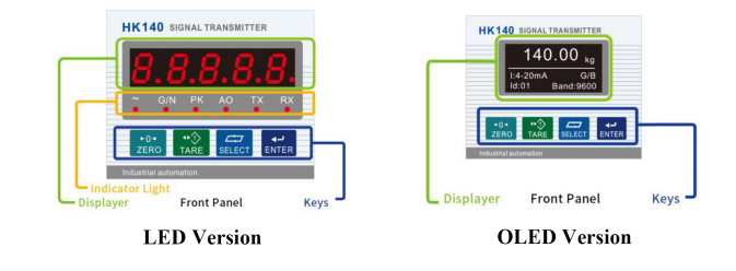Compact Weighing Transmitter With Multi-Output & LED / OLED Display Options  HK140  
 