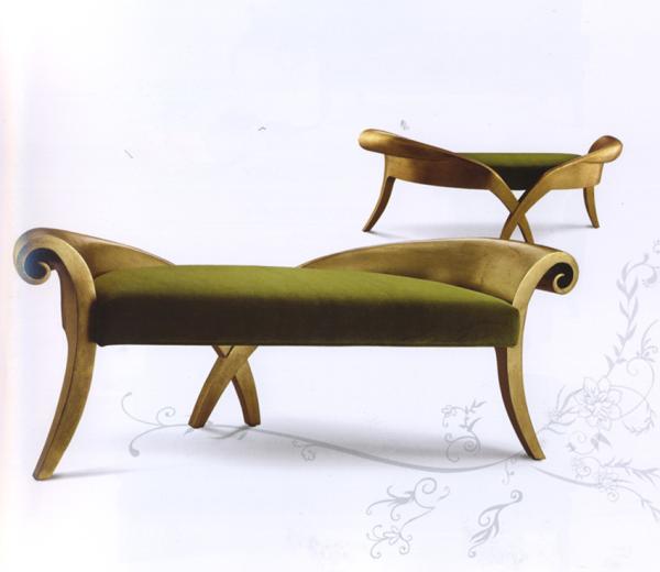Italian Style Luxury Chaise Lounge Solid Wood Hand Carved Chaise 1865*820*840mm