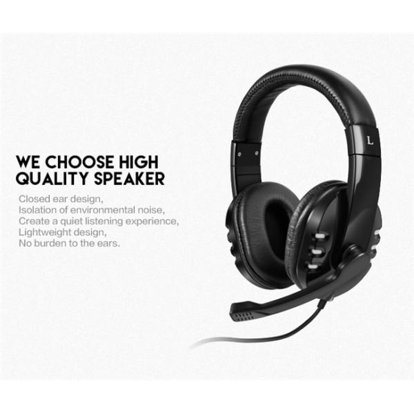 LED Light 120CM Over Ear Wired Gaming Headphones With Microphone