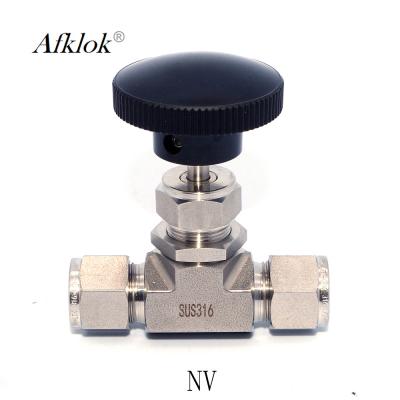 válvula de globo 8mm de aço inoxidável de 3mm 6mm, válvula de agulha OD de 2 maneiras conectada