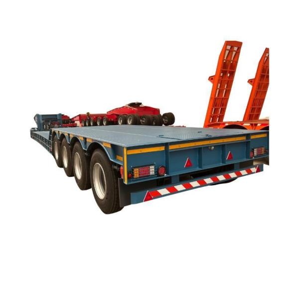 Van-type Anton Cargo Transport Trailer with Hydraulic Goose Neck Lowboy Semi-Trailer