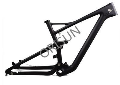 Full Suspension Race Bike Carbon Frame XC / Trail Mtb 122 Mm Wheel Travel