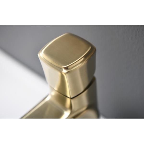 Golden Brass Hotel SUS Brushed Brass Bathroom Faucet