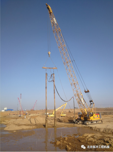 столбец 130kw 377mm каменный управляя машиной метода Vibroflotation
