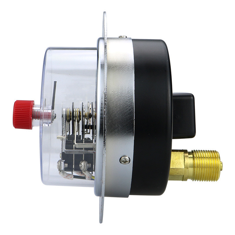 CE Approved Copper Joint Axial Flange Magnetic Pressure Gauge for Electricity Contact