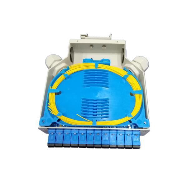 12 Port  SC FC LC ST FTTX FTTB Fiber Optic DIN Box