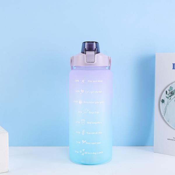 Outdoor Portable Big Volume Drink Bottles Mugs Gradient Color Unique Design