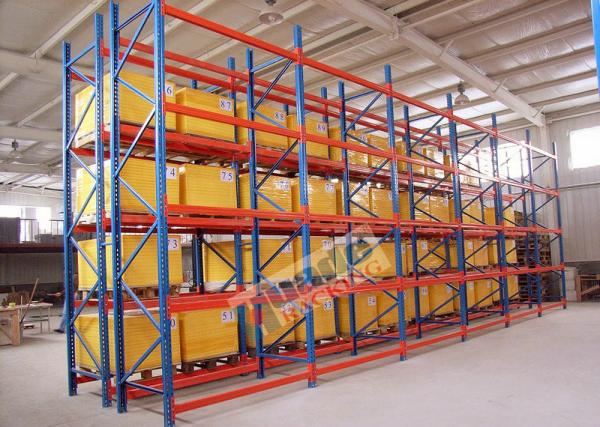 2500 Kg Max Load Pallet Rack Shelving Powder Coating For Third Party Distribution Centers