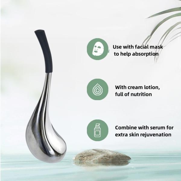 Stainless Steel Cooling Facial Ice Globes for Face Beauty Luxury Gold/Silver Cryo Globes