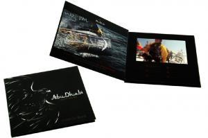 5.0 Inch Coating Hard Cover Video Booklets , Digital Video Brochure