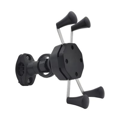 FCC Handlebar X Claw Motorcycle Phone Mount 360Degree Rotation 0.25KG