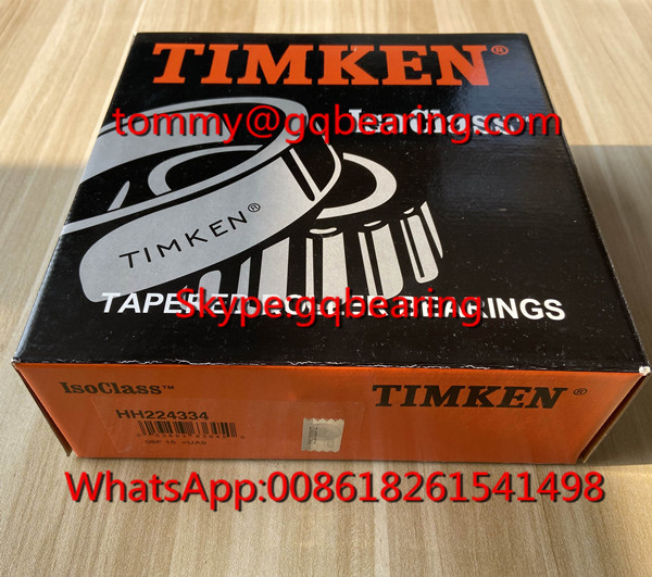 Gcr15 Steel TIMKEN HH224334 / HH224310 Дюймовые размеры конического роликового подшипника