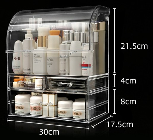 Maquillage transparent clair boîte cosmétique acrylique rouge à lèvres boîte d'affichage de stockage Jelwery