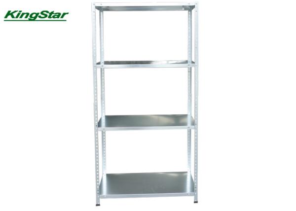 5 Tier Slotted Angle Metal Storage Rack With Steel Shelves Plates For Home Kitchen Office