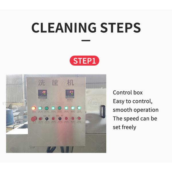 36kw Industrial Plastic Crate Washing Machine For Food Container Box Cleaning