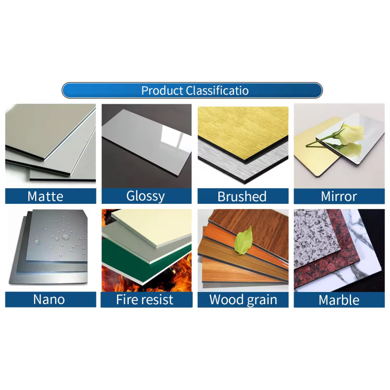 4mm Laterite Reddle PE Acp Sheet Fireproof Aluminum Panel Fire Resistant Composite Panels