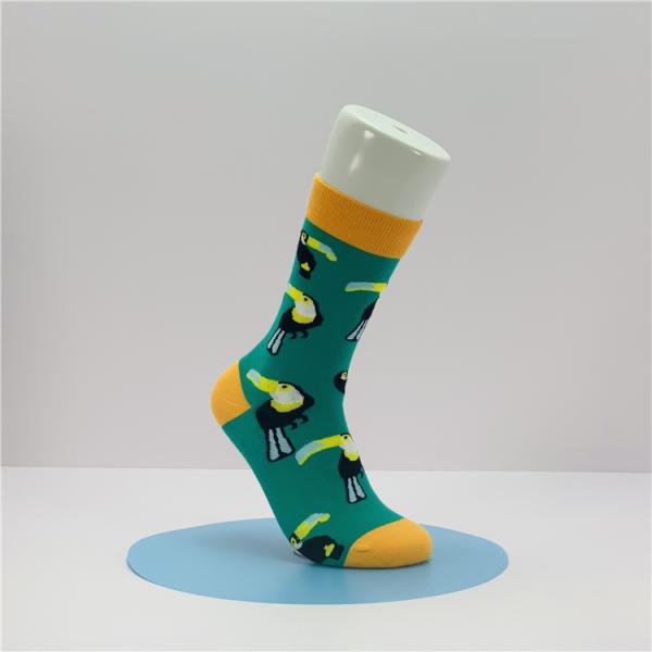 Standard Thickness Cherry Print Socks Unisex 3D Digital Casual for Designer Sock