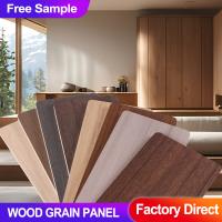 Panneau mural en bois en grain en bambou en charbon de bois placage pour plafond décoratif intérieur