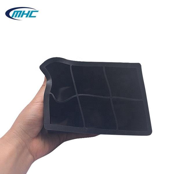 as bandejas do cubo de gelo do silicone do quadrado 3D colam não 15.5*11*5cm personalizado