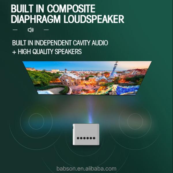 Star 200 Portable Mini Projector with 2K Resolution LED Lamp Manual Lens for Home Theater Use Includes Bag Accessory