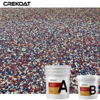 Revestimento decorativo do assoalho da resina de cola Epoxy dos terraços das garagens com os multi flocos da cor