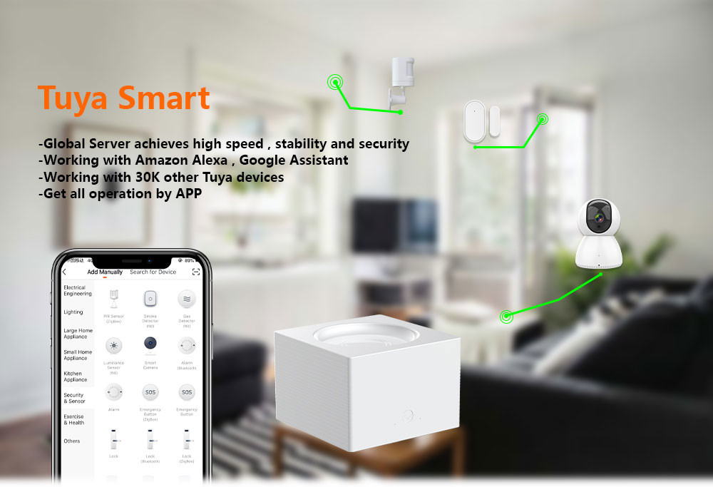 Установка аварийной системы домашней безопасностью Wifi Gsm анти- взломщика беспроводная умная легкая