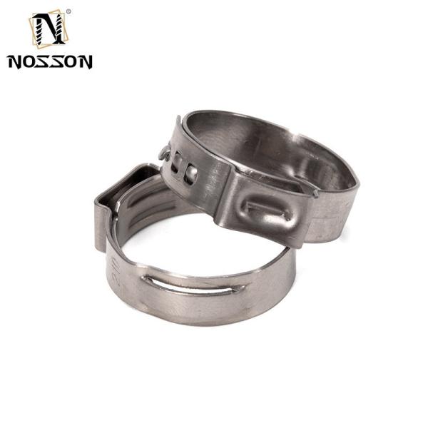 Instock ANSI/ASME Standard 14-15mm Miniature Single Ear Hose Clamp Stainless Steel Welding Clamp for Industrial Needs
