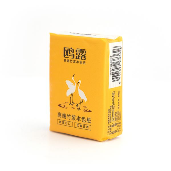 OULU Paper 32 Sheets Per Pack Unbleached Bamboo Small Pack Pocket  Facial Face Tissue Paper
