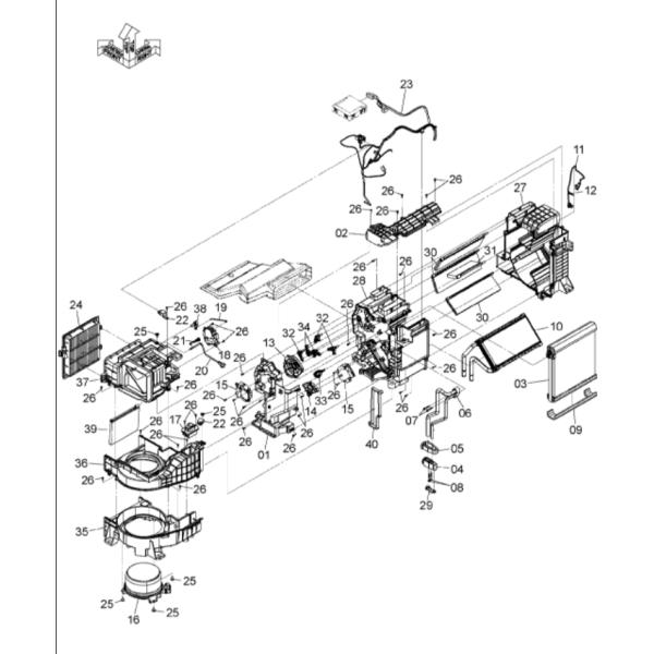 Мотор центробежного вентилятора Хитачи XB00001057 электрический для экскаватора ZX200-5G