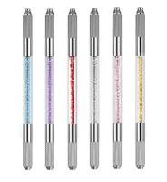 Maquillage permanent de sourcil de Microblading dirigé par Crystal Microblading Tattoo Pen Double