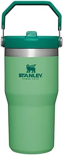 IceFlow Stainless Steel Tumbler with Straw, Vacuum Insulated Water Bottle for Home, Office or Car, Reusable Cup
