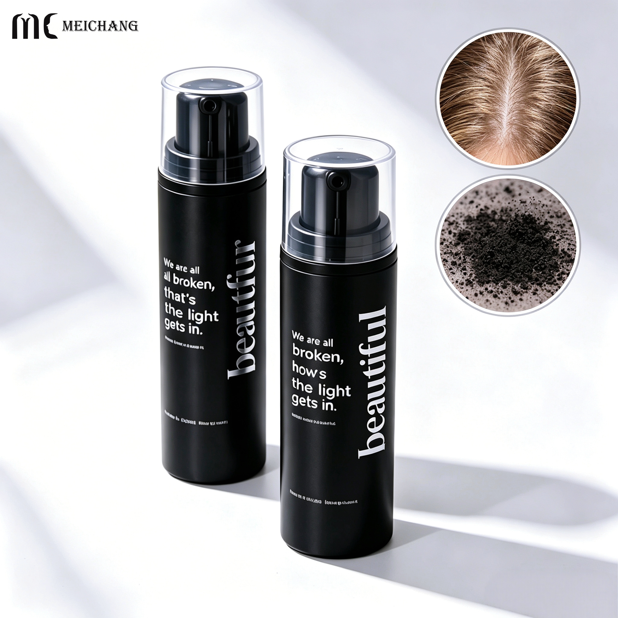 Eco-Friendly PP Dry Powder Spray Bottle for Makeup & Body Glitter (MC-1514)