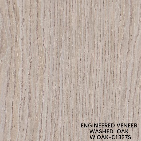 Veneer de madeira de carvalho lavado feito pelo homem 0,15-0,55 mm espessura personalizada para decoração de hotel e casa China faz
