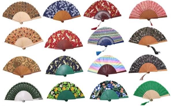 Design Grátis Ventilador de madeira 21cm ou personalizar Perfeito para presente de negócios e promoção